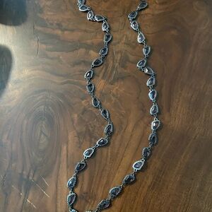 Chico’s Elegant Black Glass Necklace